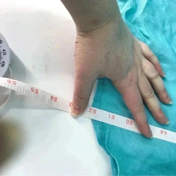 VINTAGE LINEN KAFTAN COVER UP WOMENS ML EMBELLISHED STONE LONG MAXI BOHO RESORT - Picture 7 of 16